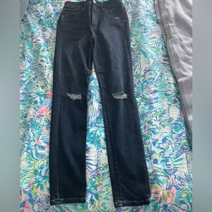 Express Super High Rise skinny medium dark wash Ankle Stretch Jeans Size 8R NWOT